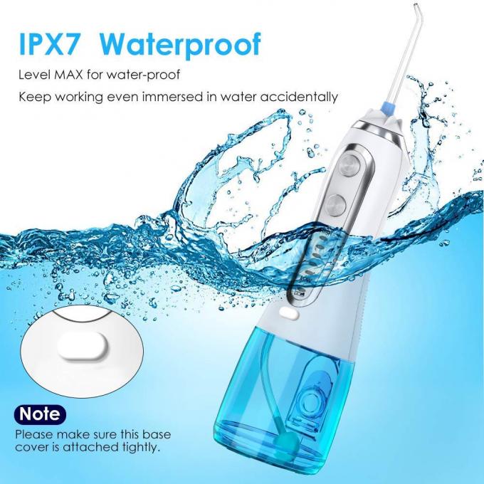 Líquido de limpeza sem corda dos dentes de Flosser da água, Irrigator oral dental portátil 5 modos, 6 pontas da substituição, IPX7 impermeável